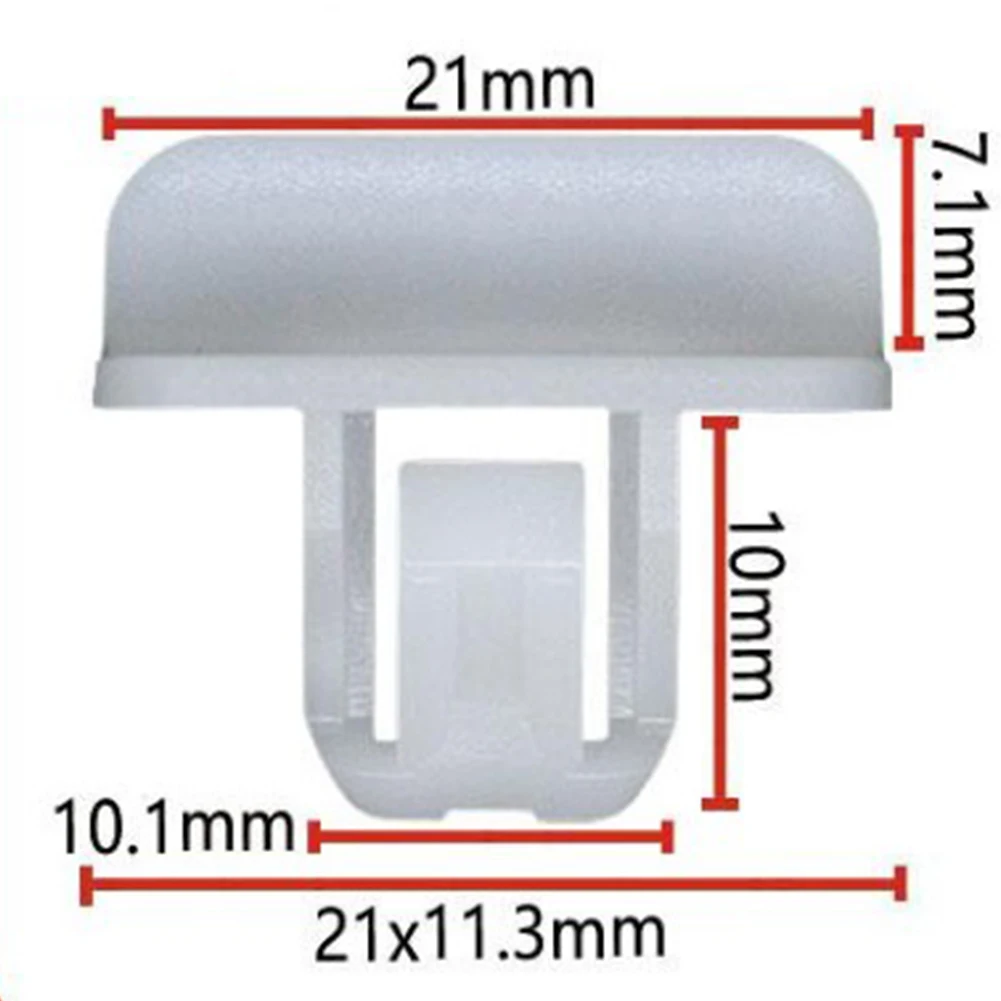 

Durable Bumper Cover Clip Retainer Fastener Nylon Replacement White 20pcs