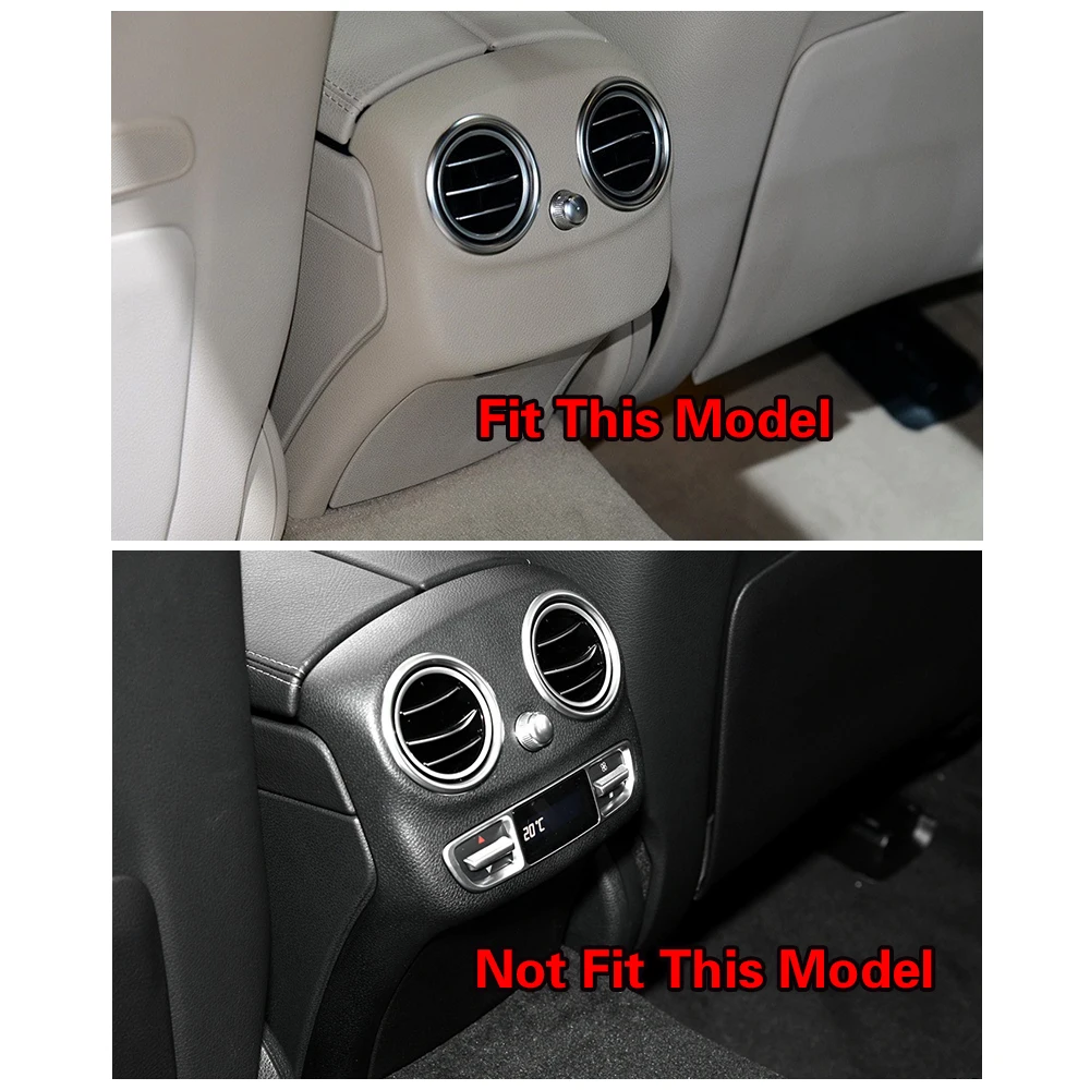 Для Mercedes Benz C Class W205 C180 C200 C260 2015 2021 автомобильный центральный подлокотник задняя