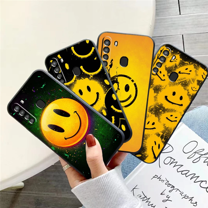 

Lovely Sunshine Smiling Face Phone Case For Samsung Galaxy S20 S20FE S20 Ulitra S21 S21FE S21 Plus S21 Ultra Coque Carcasa