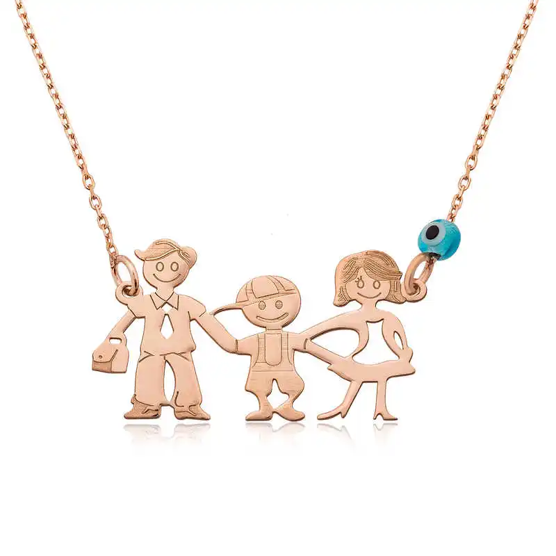 

Tevuli 925 Sterling Silver Happy Family Women 'S Necklace