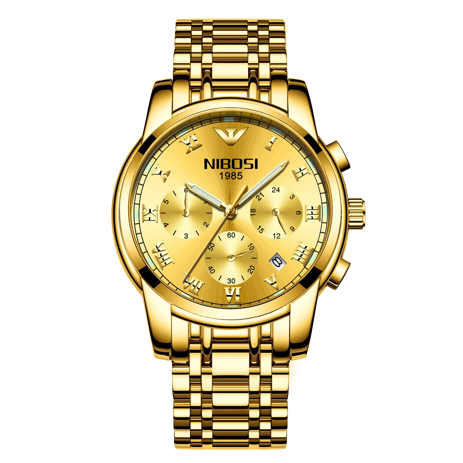 

NIBOSI Car Wheel Watches Stainless Steel Dropshipping 5