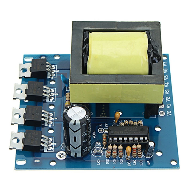 2X DC 12 В в AC 220 380 500 Вт 1000 инвертор повышающая плата трансформатор мощность модуль