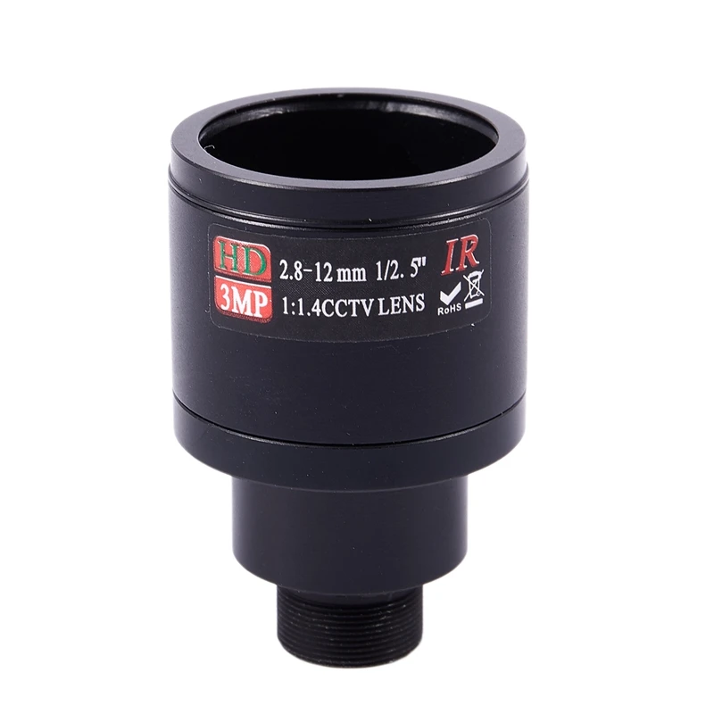 

HD CCTV объектив 3.0MP M12 2,8-12 мм варифокальный Cctv IR HD объектив, F1.4, ручной фокус Zoom