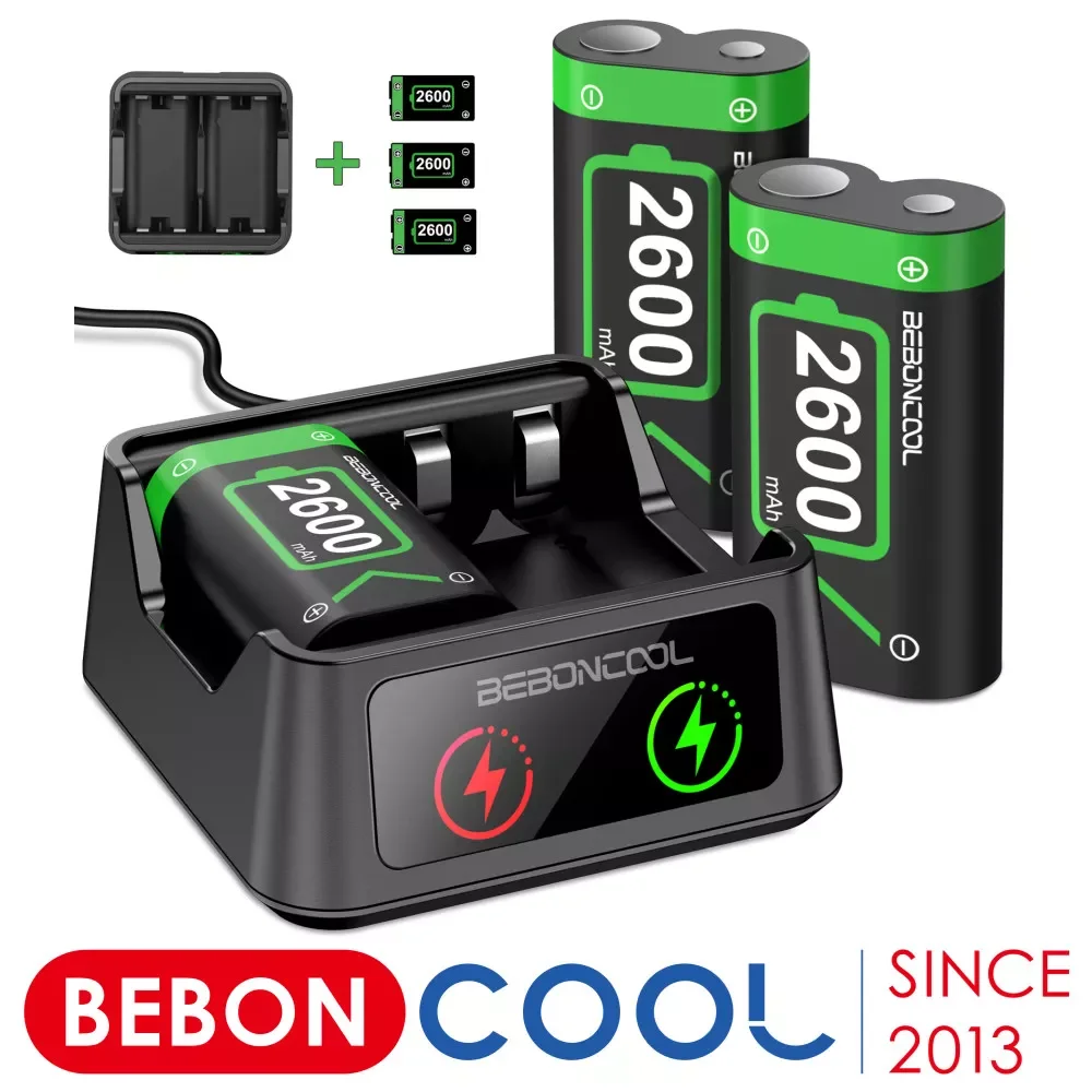 

3 x2600mAh Rechargeable Battery For Xbox Series S/X/Xbox One S/X Gamepad Battery For Xbox One Controller + USB Battery Charger