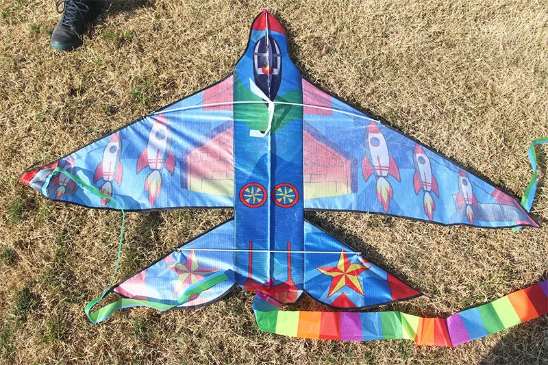 Новые воздушные змеи-самолет 160 см для детей змеи-истребители летающие игрушки