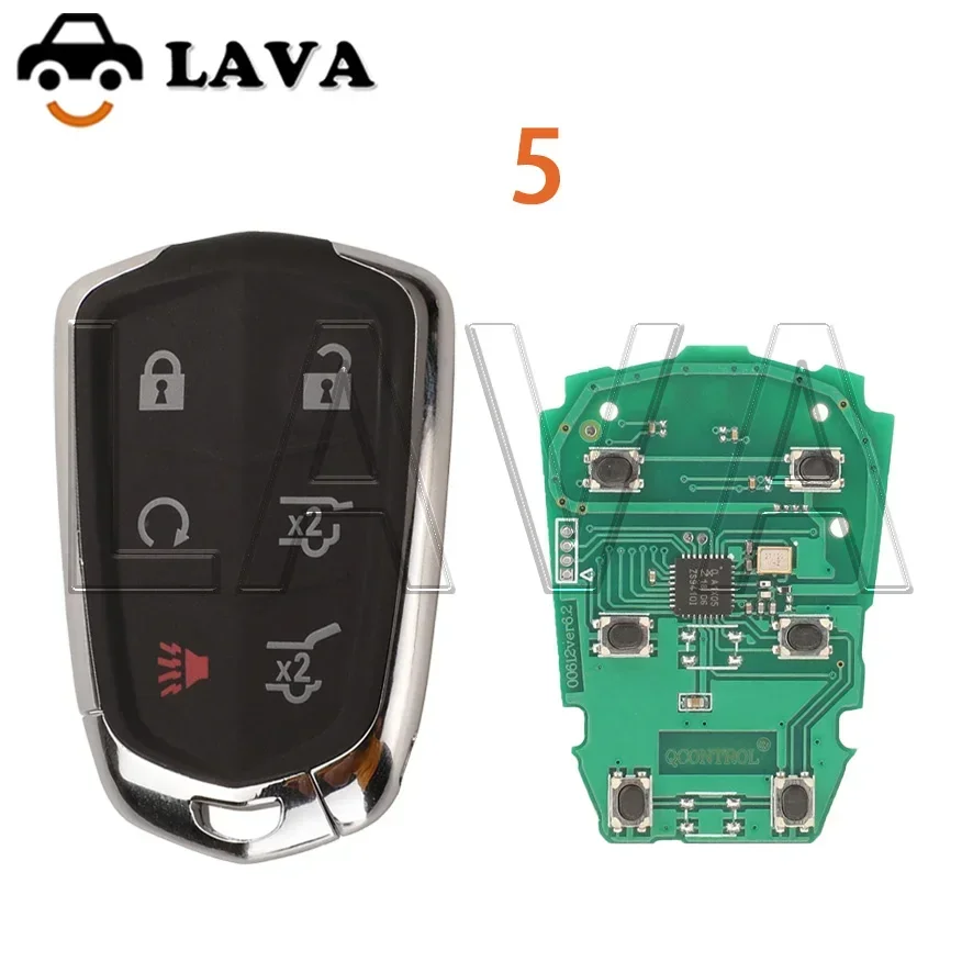 

LAVA удаленный автомобильный ключ 315 МГц 433 МГц ID46 чип для Cadillac ESCALADE/ESCALADE ESV 2015-2019 XTS CTS CT6 ATS HYQ2EB HYQ2AB