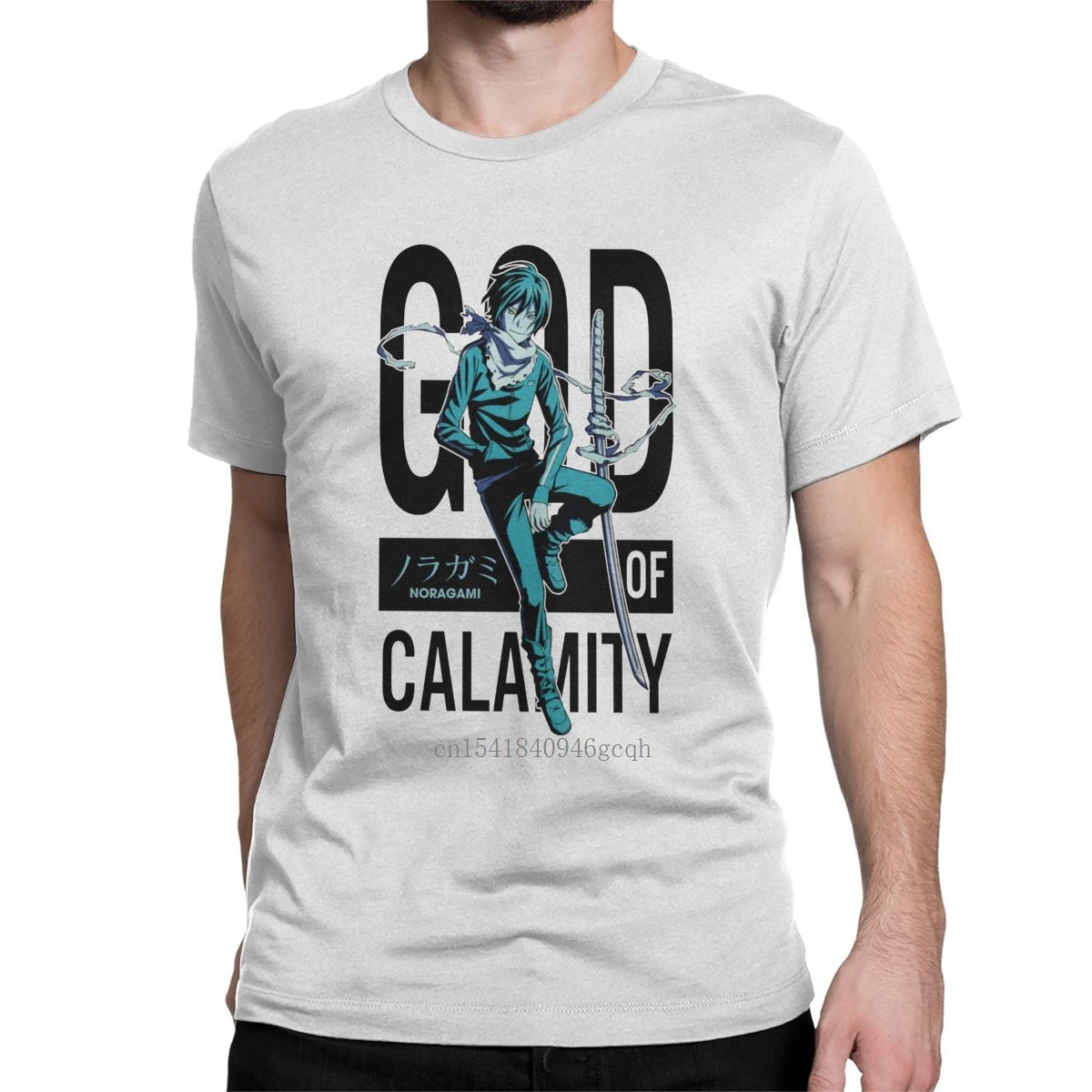 

Vintage Japanese Anime Noragami T Shirt Men's Cotton Casual T-Shirts Character God of Calamity Tees Clothing New Arrival