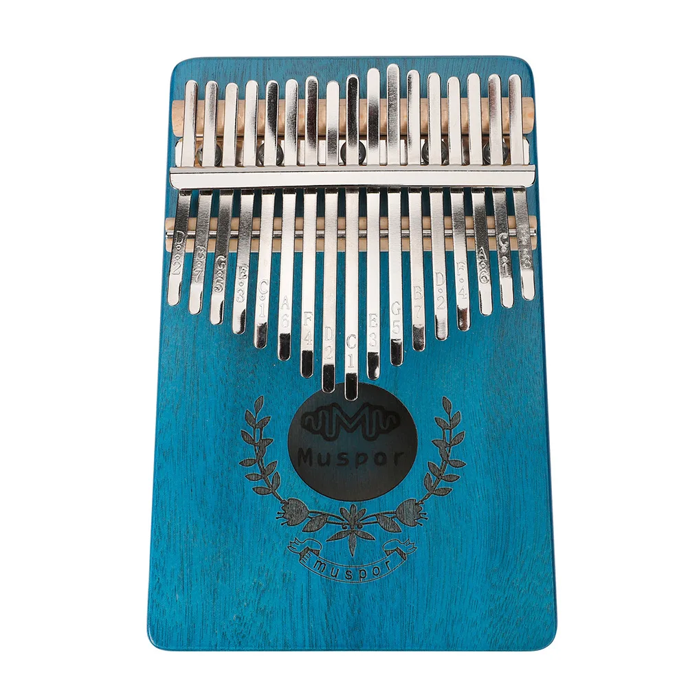 

17keys Kalimba 185x125x35mm Best Tone C Key English Song Book Handcrafted