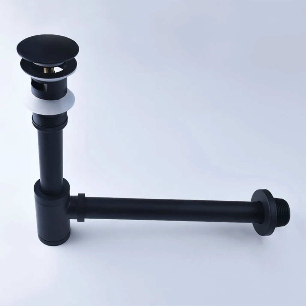 

Copper Basin Drain Siphon Bathroom Kitchen Washbasin Sink Bottle Pops Up Filter Stopper Hose Renovation Hardware