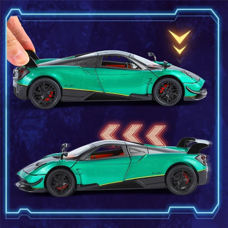 1:24 Pagani Huayra BC спортивная модель из сплава литая под давлением металлическая