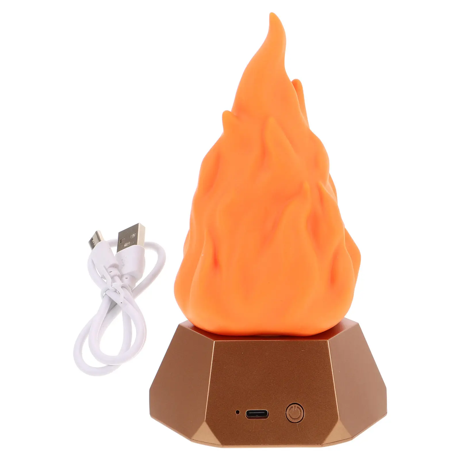 Светодиодная лампа-имитация пламени с 3 режимами, USB-перезаряжаемая, бездымная, мерцающая, энергосберегающая, для улицы (art.: 3920db9f73f43) - 3920db9f73f43