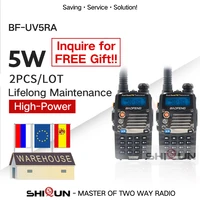 Baofeng Walkie Talkie UV-5RA 2PCS Lot Portable Dual Band Quality Ham Radio UV5RA 5RA for Hotel Commercial Security Use 5RA
