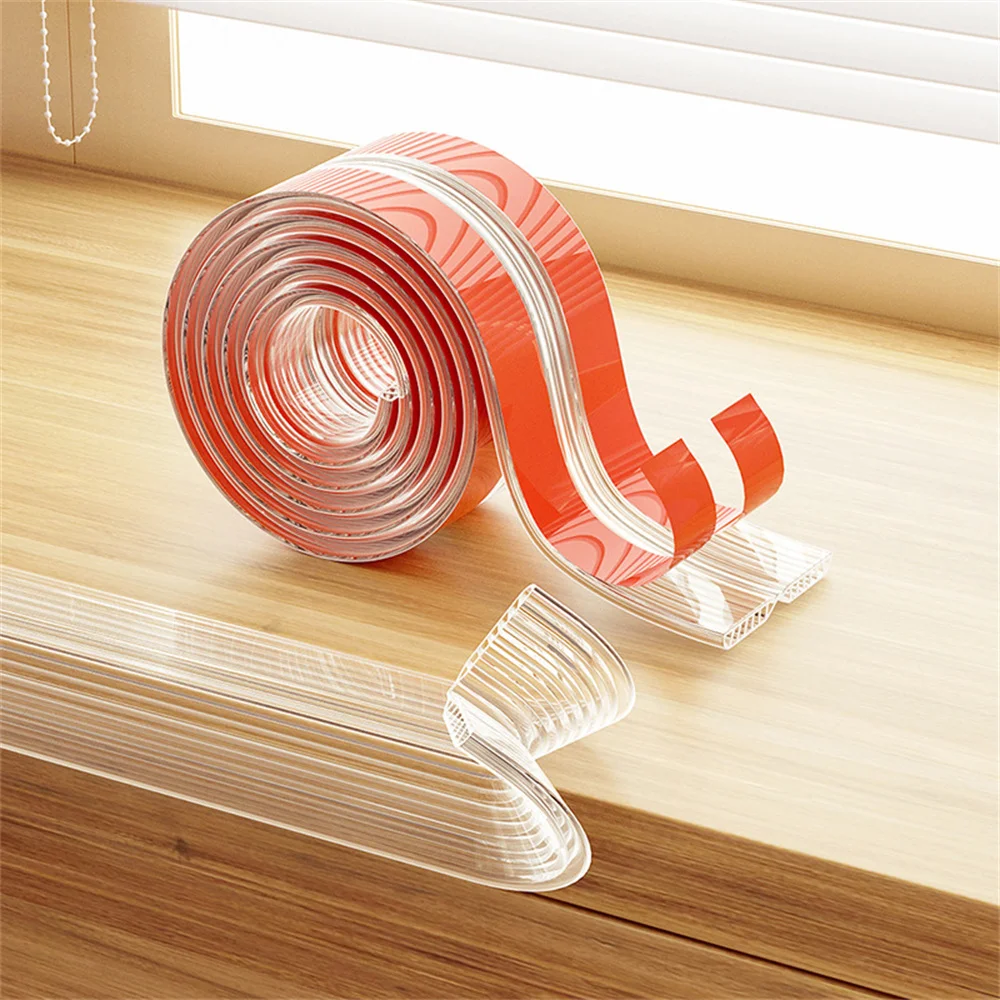 

Transparent PVC Baby Protection Air Cushion Anti-collision Strip With Double-Sided Tape Infant Safety Table Corner Protection