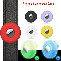 for apple airtags luminous protective case for airtag tracker hangable keychain locator tracker portable hook for airtags case