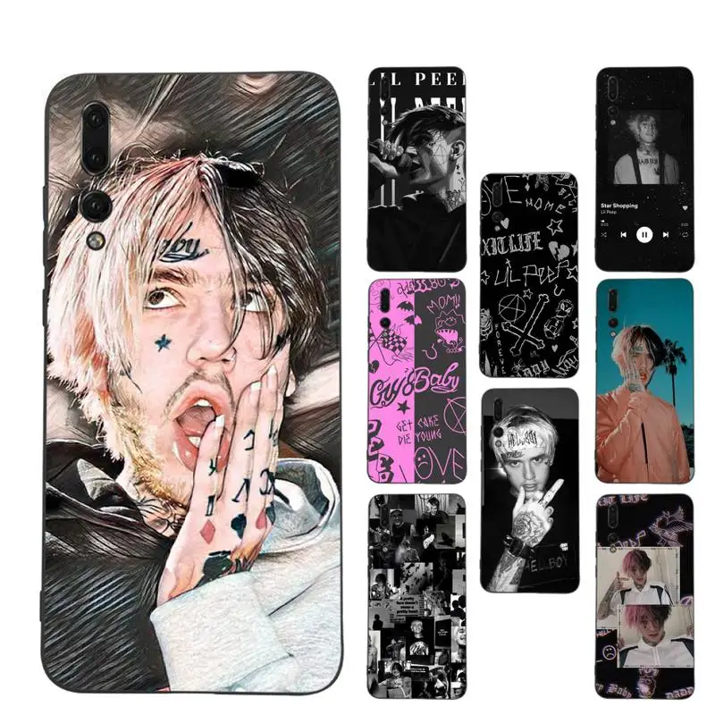 

lil peep singer Phone Case Soft Silicone Case For Huawei P 30lite p30 20pro p40lite P30 Capa