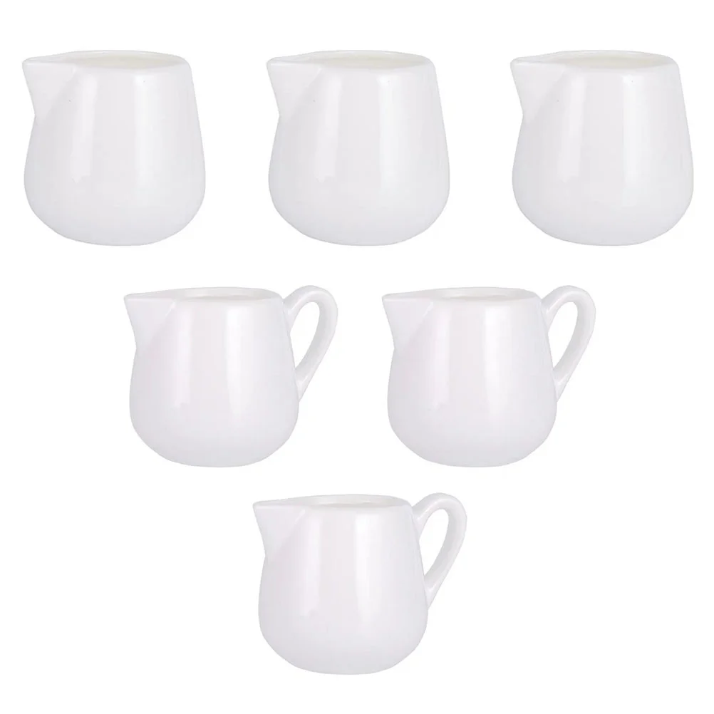 

Pitcher Ceramic Creamer Sauce Jug Gravy Pourer Porcelain Boat Mini Coffee Syrup Cream Frothing Serving Pot Dispenser Bowls Dish