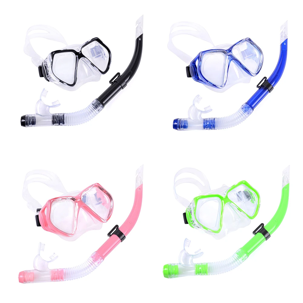 

Pro Scuba Diving Masks Goggles Snorkeling Breathing Tube Set Underwater Swimming Diving Water Sports Equipment