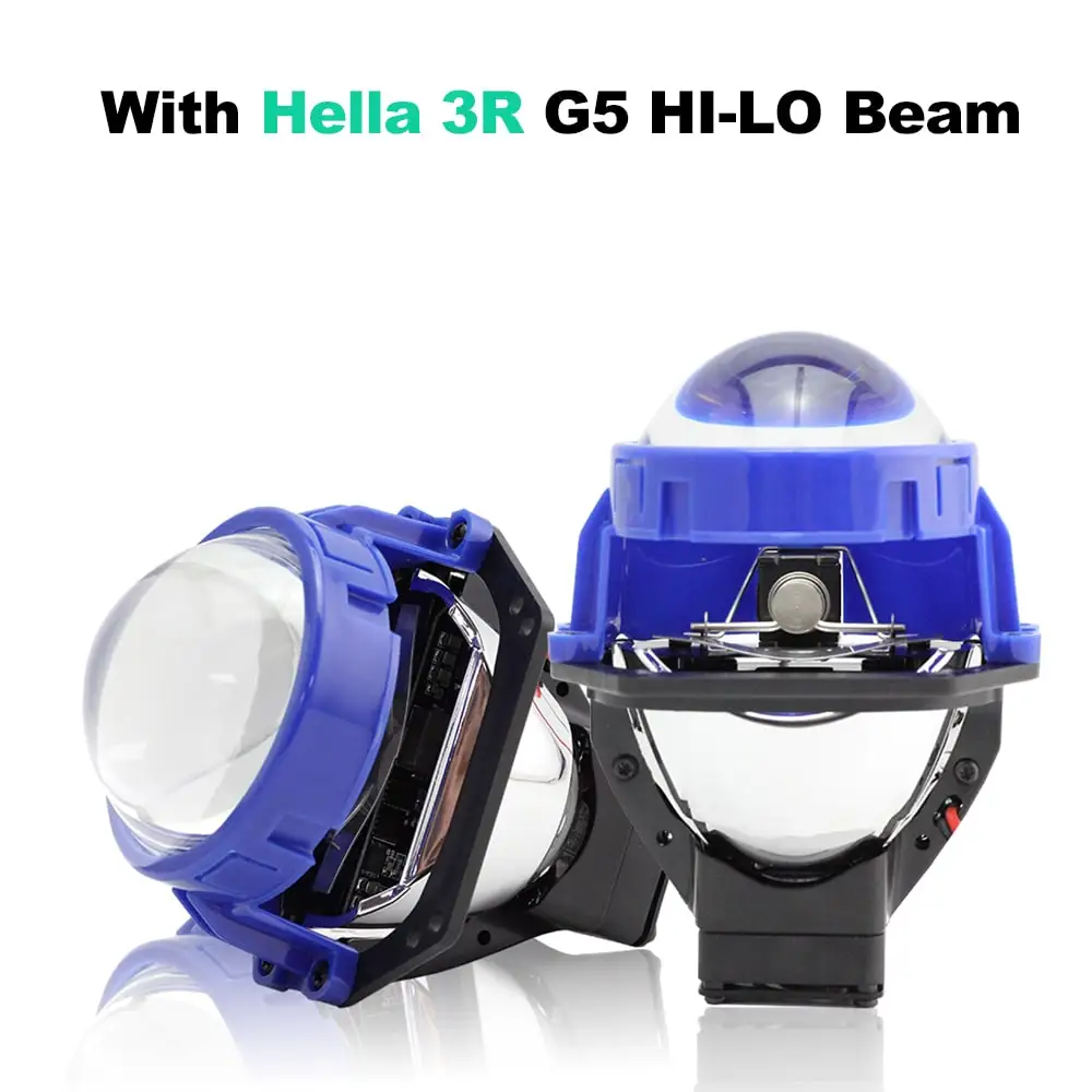 

Двухсветодиодные Проекционные линзы 80 Вт, 3-дюймовые фары H4 H7, светодиодная лампа H1 9005 9006 H13, модифицированные светодиодные линзы ближнего/да...