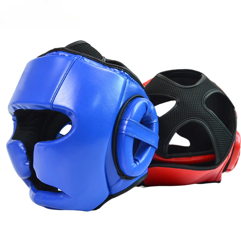 

Adult Boxing Helmet Taekwondo Muay Sanda Protective Head Thicken Boxing Head Guard Boxing Equipment Training Accessories
