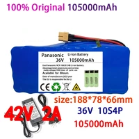 100original 36v battery 10s4p100ah battery pack 500w high power battery 42v 100000mah ebike electric bike bms42v2a charger