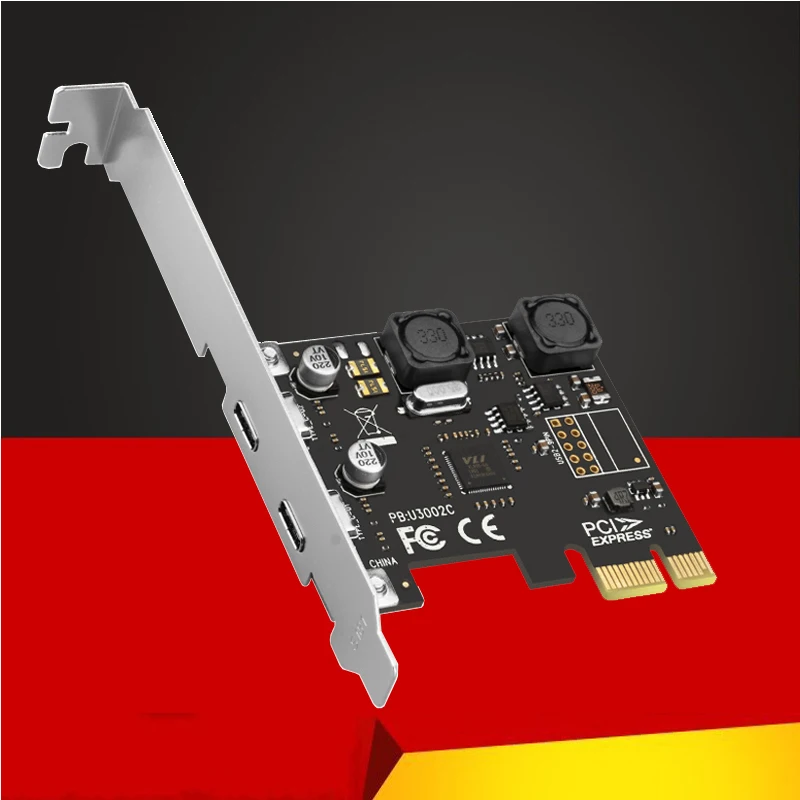 

Плата расширения PCI Express X1 на USB 3,0, 5 Гбит/с, 2 порта, Тип C