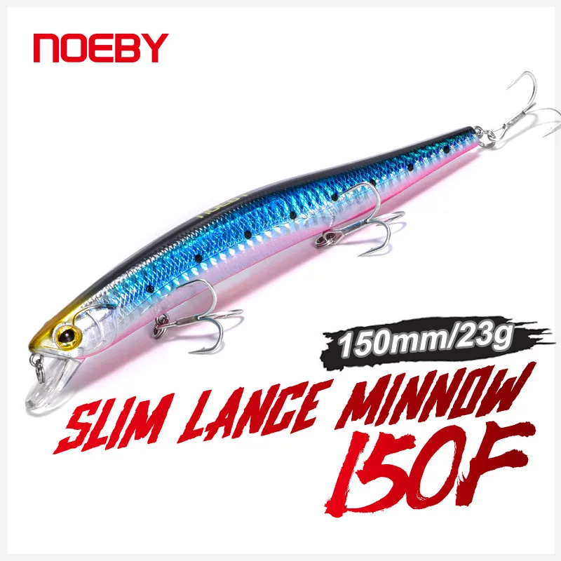 

Noeby 150mm 23g Slim Floating Minnow Bait Artificial Hard Bait Bass Wobblers Peche Leurre Saltwater Fishing Lures Pesca Swimbait