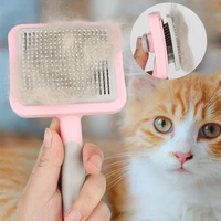 cat comb automatic cat hair remover massage cats comb self cleaning one button dog brushes pet comb hair tools cleaning supplies