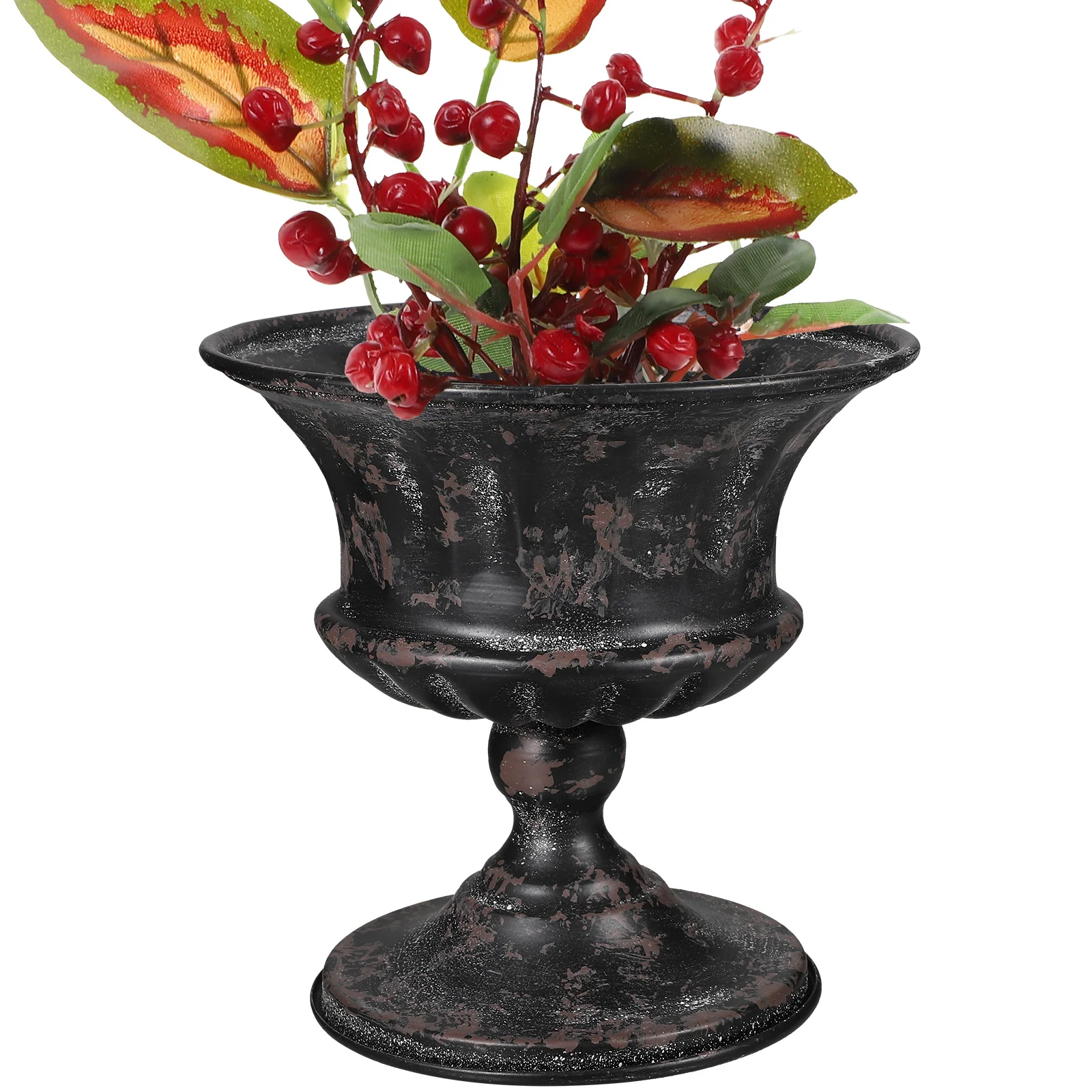 

Wedding Vase Desktop Decor Room Dried Flower Container Home Decoration Black Vases Pot Adornment Decorative Office Hotel Table