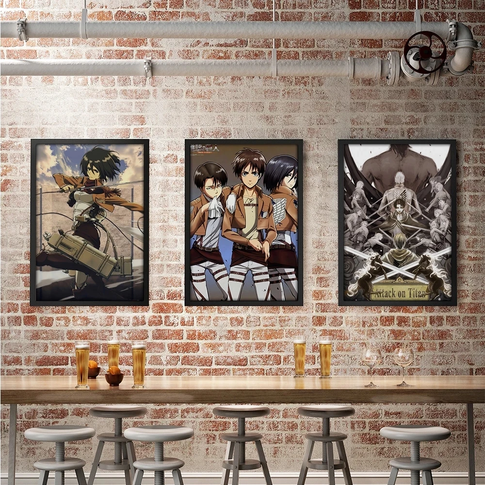 

Attack on Titan Canvas Painting Decor Wall Art Pictures Home Living Room Decoration Prints Poster Wall Sticker Levi Ackerman