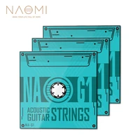 naomi 3set na g1 acoustic guitar strings phosphorus copper anti rust coating 010 050 inch diameter for beginner player