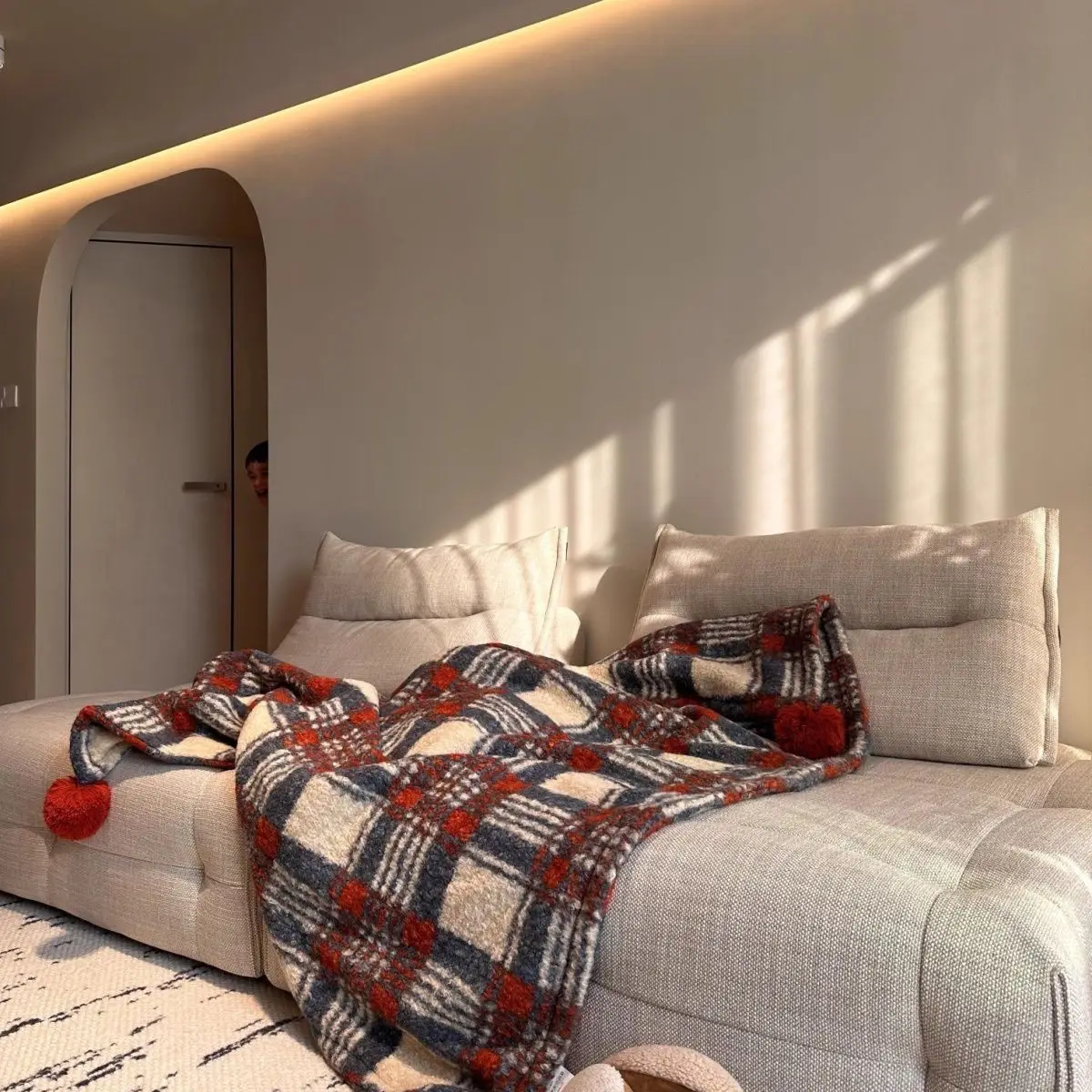 

Клетчатое двустороннее одеяло Xiaoxiangfeng