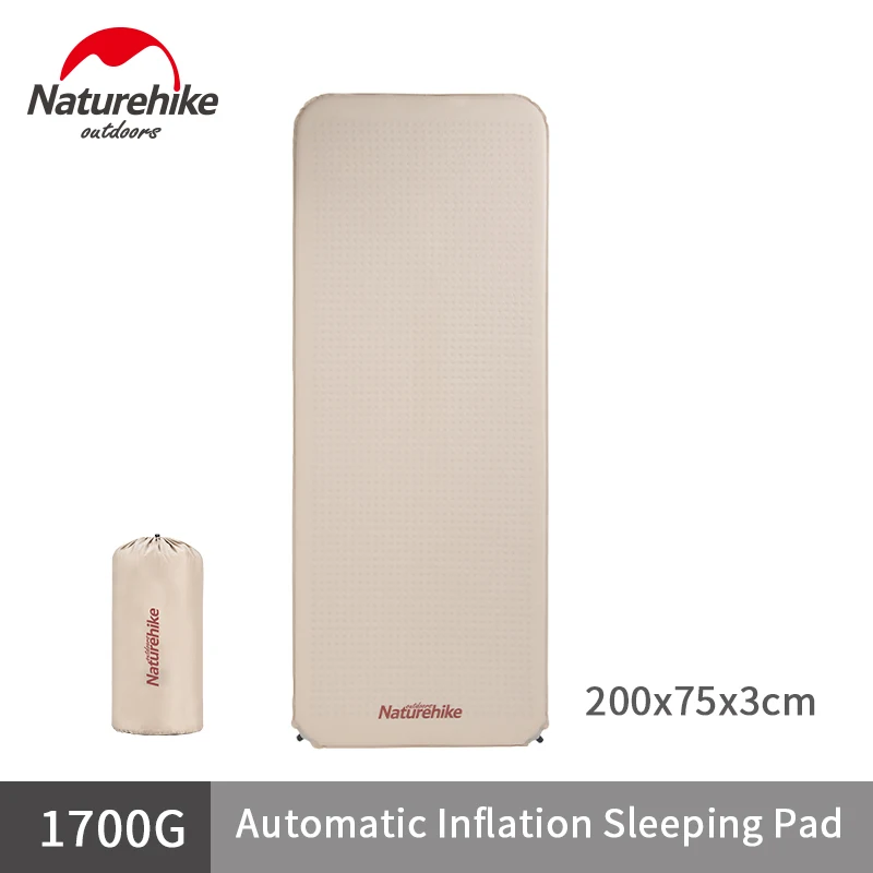 

Naturehike Ultralight Single Widen Sleeping Pad 1.7kg Outdoor Automatic Inflation Sponge Mattress Moistureproof Tent Camp Mat