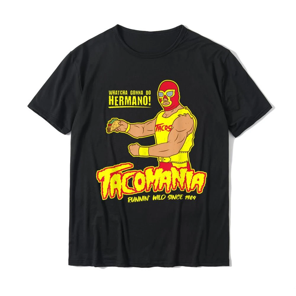 Tacoma Fun Taco Wrestling Luchador футболка с принтом унисекс Kawaii топ хлопковая свободная одежда