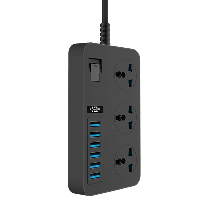 

AC Outlet Power Strip Multiprise Smart Home Extension Cord Electrical Socket With USB Ports Fast Charing EU Plug