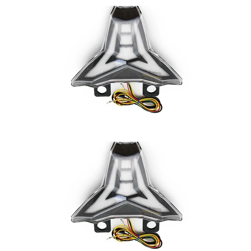 

2X Rear LED Integrated Tail Light Brake Light Turn Signal Indicator For Kawasaki Z1000 Ninja 250 400 2014-2019