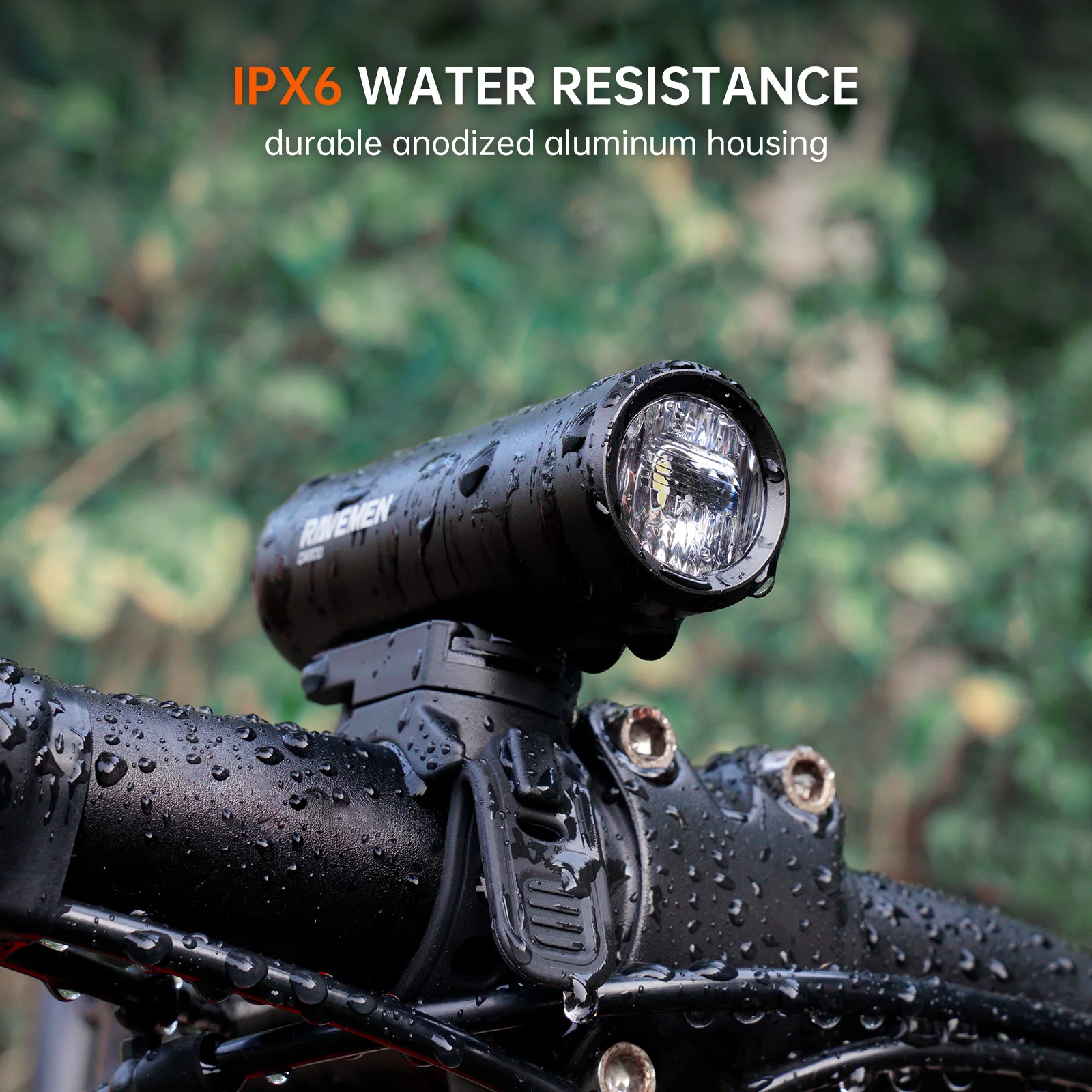 Комплект передних и задних фонарей для велосипеда RAVEMEN велосипедная фара CR600 +