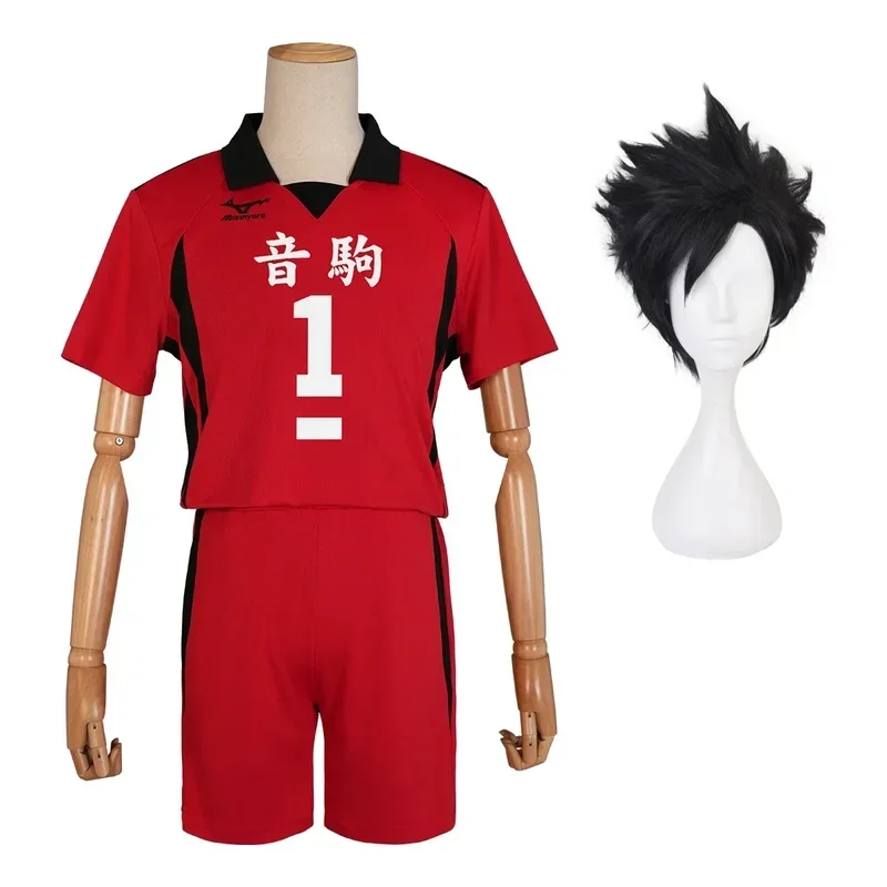 N66Holoun Haiky Аниме Kuroo Tetsuro Косплей Костюм Парик Свитера No.1 Nekoma High School Волейбольная