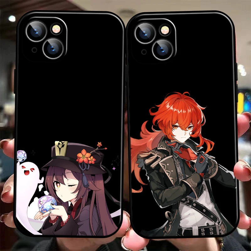 

Genshin Impact Project Game Phone Case For iPhone 11 13 12 Pro Max 12 13 Mini X XS XR MAX 5 6 7 8 Plus Silicone Cover Funda