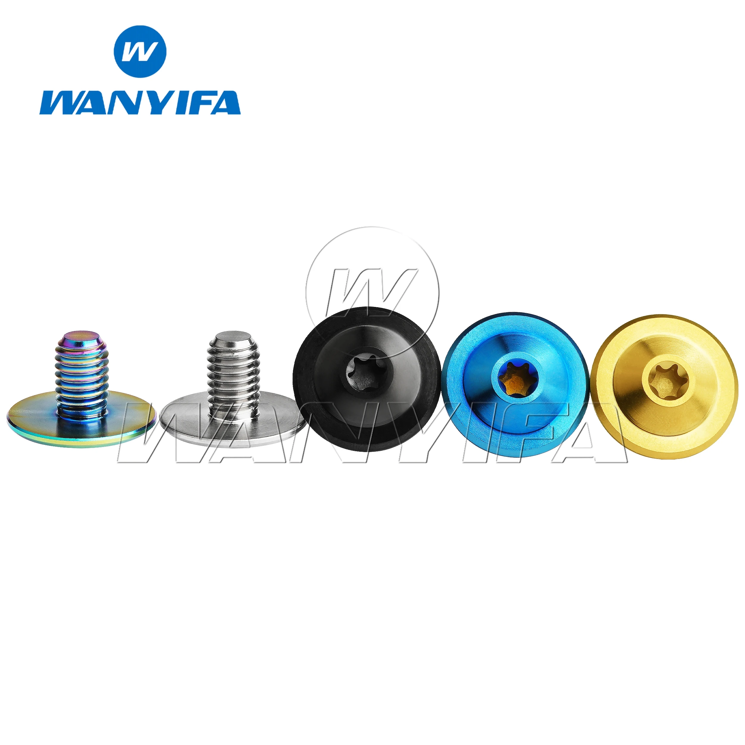 Болты Wanyifa Tianium Ti M8x12 мм Torx T30 винт с полукруглой головкой и фланцем для крышки