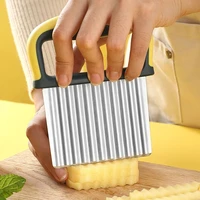 potato cutter chips french fry maker stainless steel wavy knife french fries chopper kitchen knife chopper french fry maker tool