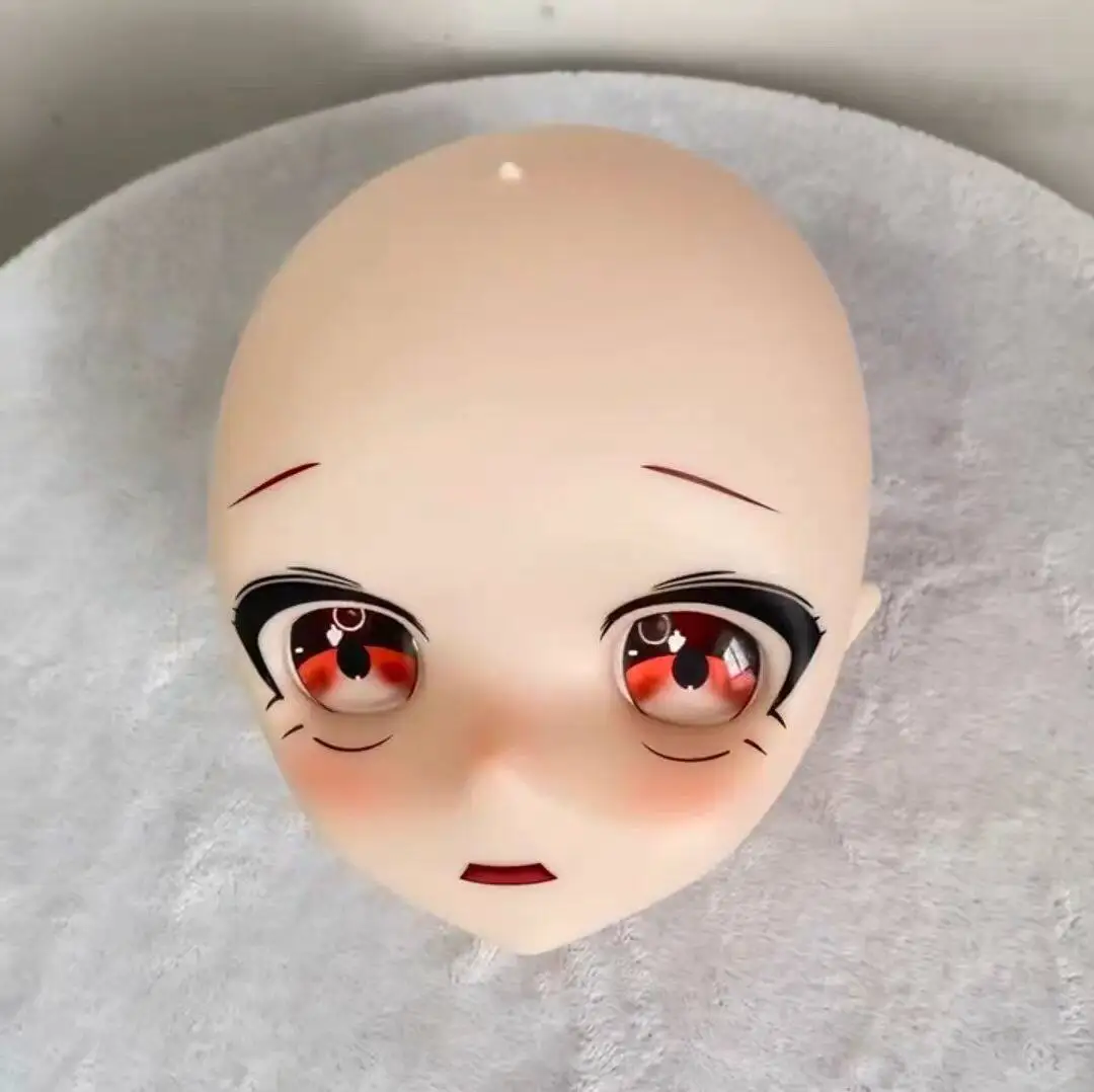 Фото Голова куклы BJD M6 с винтовым креплением, для анимации, двухмерная, виниловая, с возможностью установки парика №4