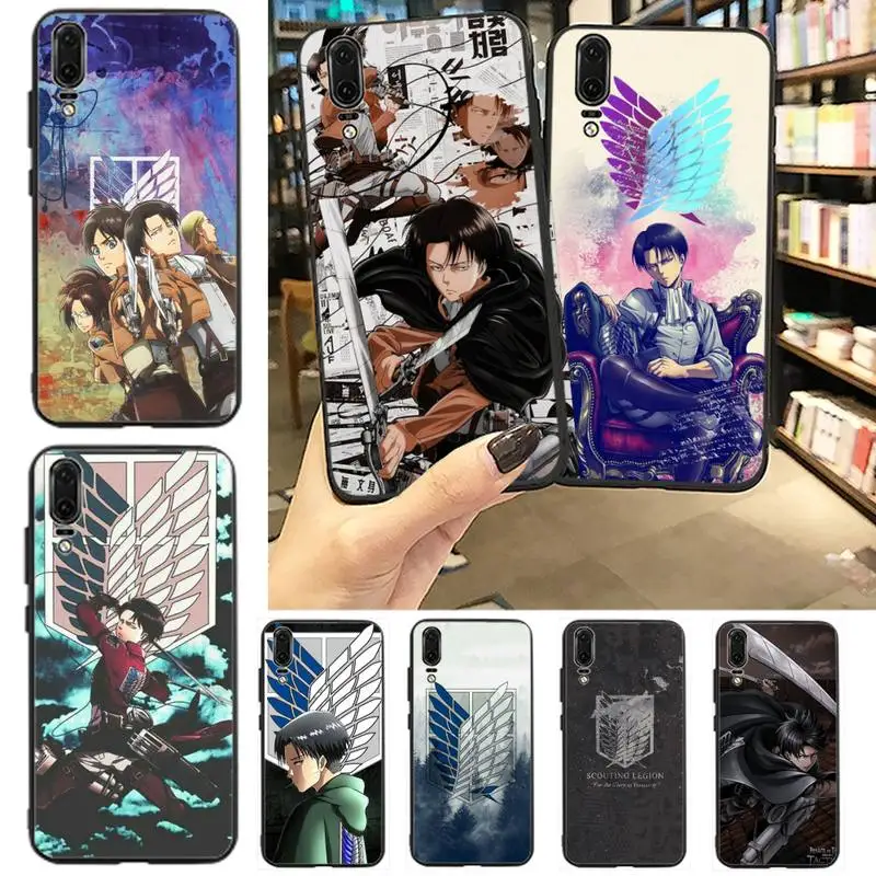 

Attack On Titan Phone Case For Huawei P20 P30 P40 lite Pro P Smart 2019 Mate 10 20 Lite Pro Nova 5t