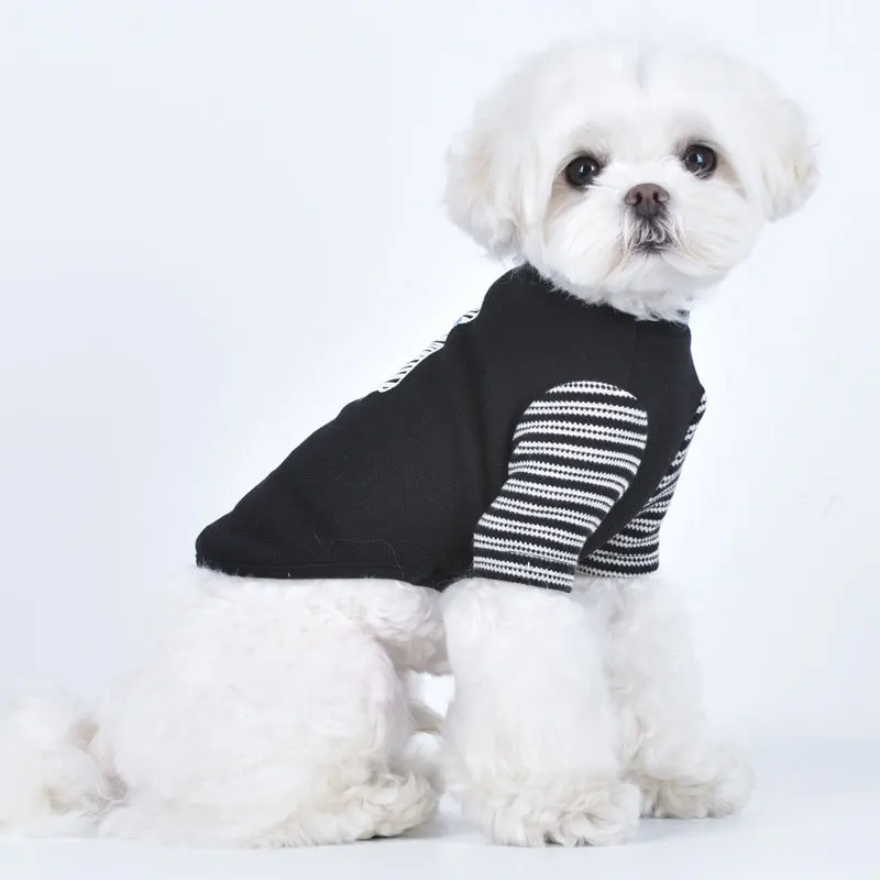 

Cat Dog T-shirt Autumn Winter Puppy Pet Clothes Schnauzer Chihuahua Pomeranian Maltese Bichon Clothing Tee Shirt Para Perro