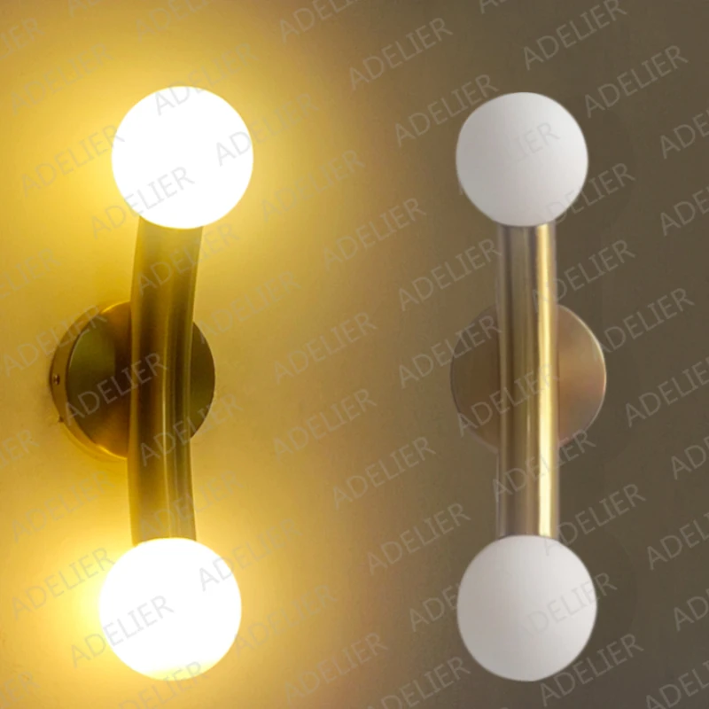 Простая стеклянная настенная лампа в форме шара декоративные светильники Луны