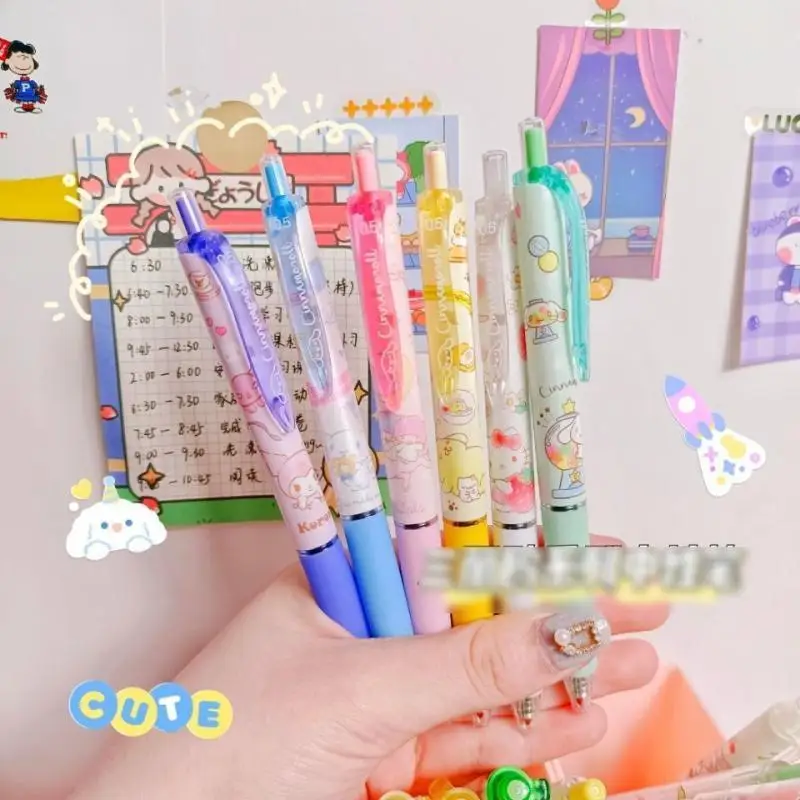 

Ins Kawaii Sanrio Unisex Pen Lovely Pompom Purin Pochacco Unisex Pen Cartoon Press Pen Signature Pen Creative Student Stationery