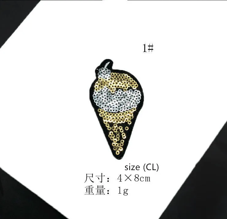 Нашивки с блестками для одежды