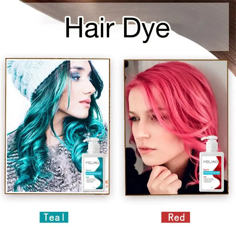 

Полуперманентная краска для волос крем для окрашивания волос и кондиционер крем для окрашивания волос с быстрым приятным и легким окрашиванием Красного/сине-зеленого цвета для женщин