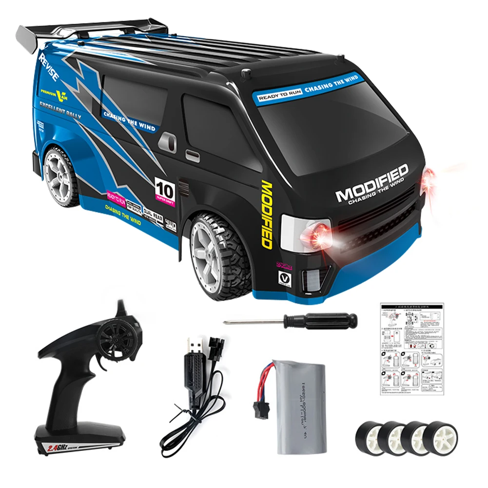

2.4GHz 4WD Simulation MPV Business Vehicle High Speed 20km/h Remote Control Vehicle Full-scale with LED Lights Competitive Game