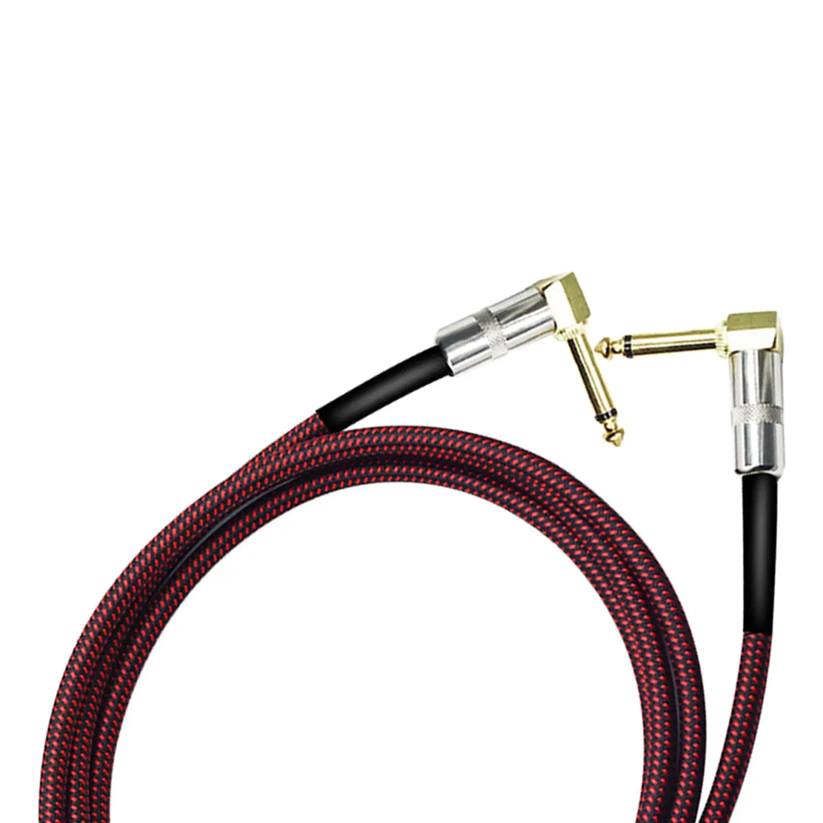 

Guitar Cable Cord 6.5mm Double Male Guitar Noise Reducing Cable Right Angle