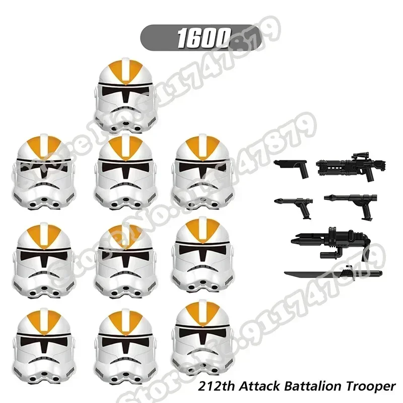 Горячие игрушки 10 шт. Commando 501st строительные блоки Force 99 Hunter Crosshair Wrecker Echo Cody Rex Star